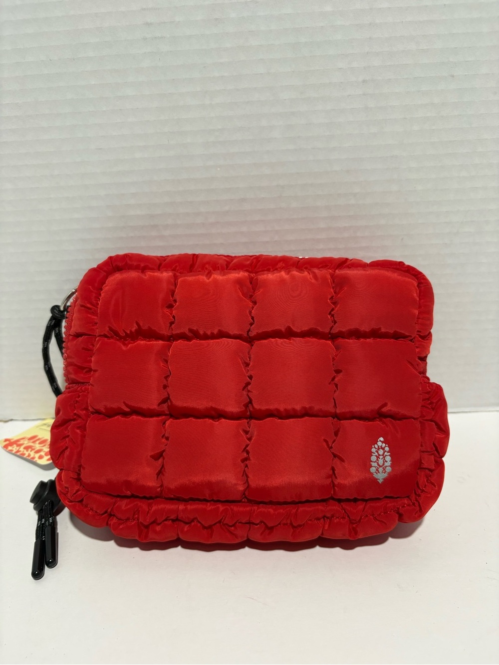 FP Movement by Free People Red Quilted Puffer Cosmetic Pouch